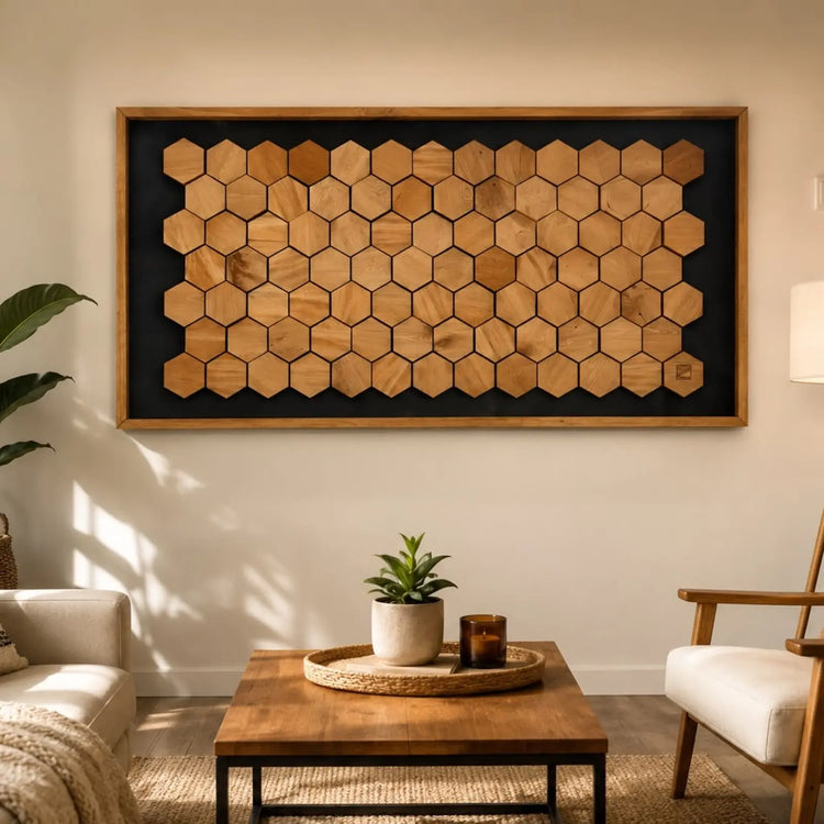 Cuadro decorativo Hexagonal