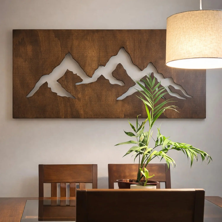 Cuadro decorativo montaña retroiluminado